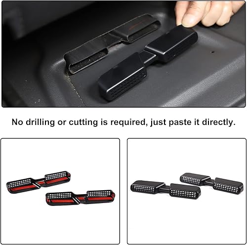 Miniatura 4 de Aunginsy Cubierta de ventilación de aire para asiento trasero, rejilla de ventilación de flujo de aire, ajuste para Toyot@a FJ Cruiser 2007-2021,