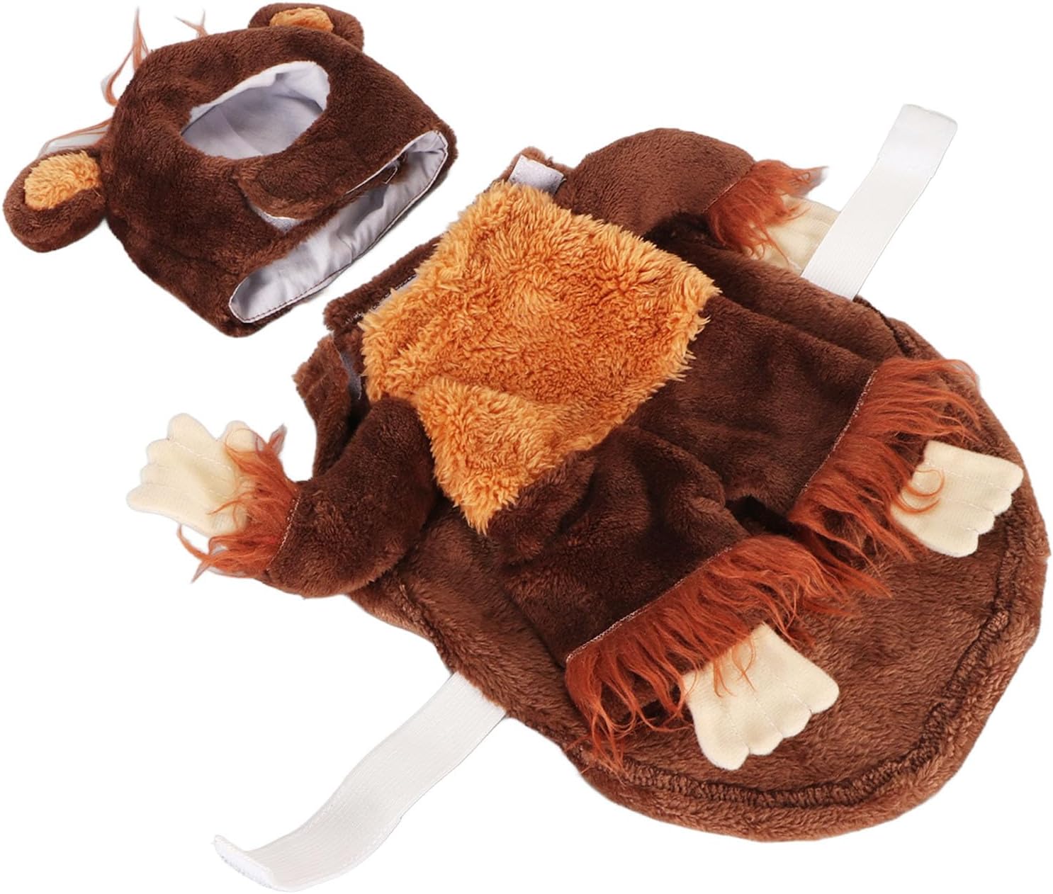 Holiday Dog Costume, Warm Monkey Appearance Pet Cosplay Clothes Soft Breathable Easy to Take Off for Daily for Outdoors (XL)