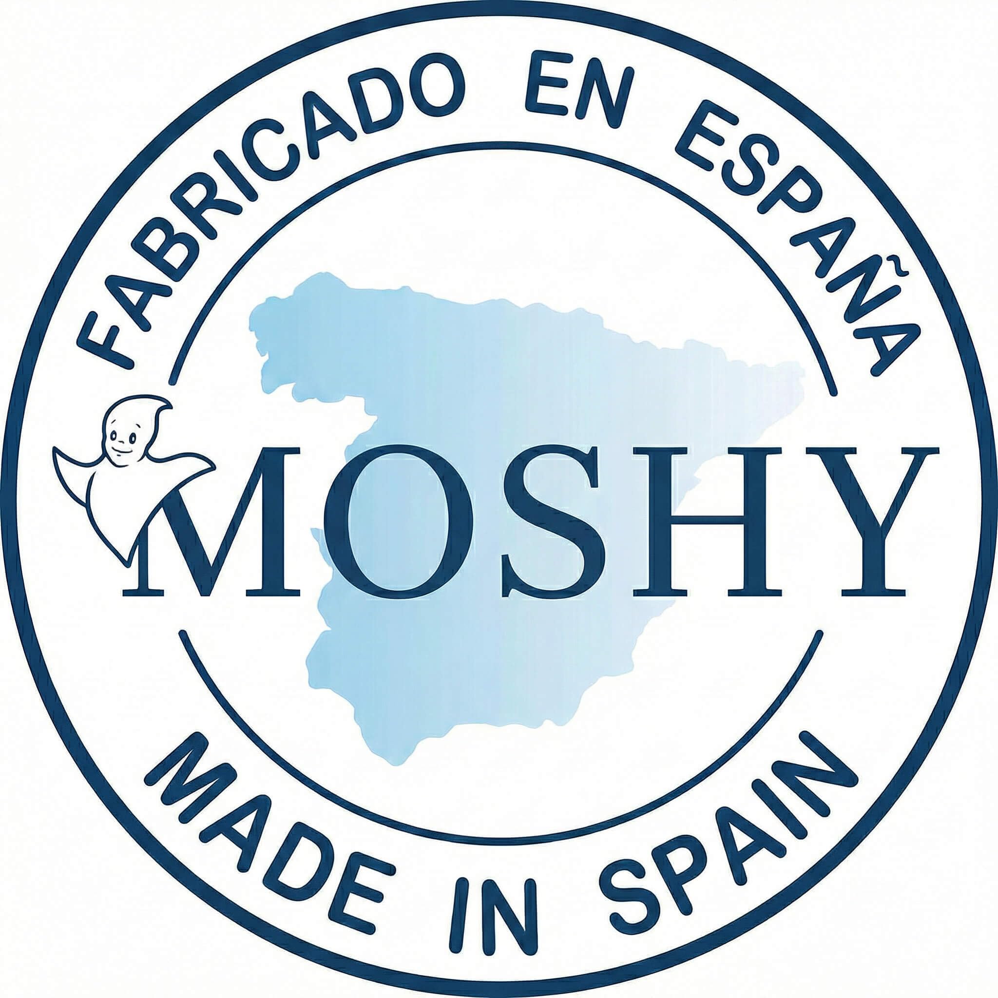 Moshy Cubrecolchón Protector Dolpy, Reversible, Algodón 100%, Antialérgico, con Relleno de Fibra Antiácaros, Platabanda 30 cm, Blanco (200x200 cm)