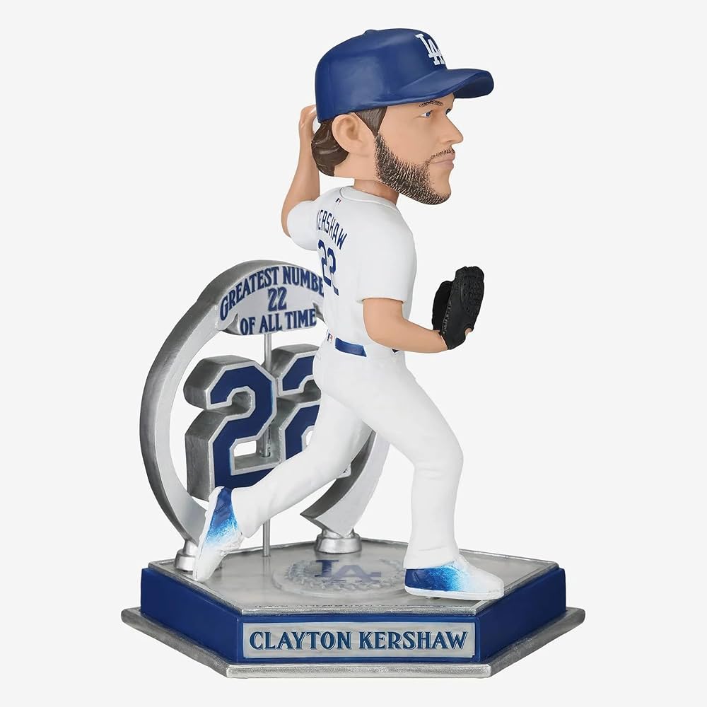 Clayton Kershaw ボブルヘッドフィギュア 22 Clayton Kershaw Los Angeles Dodgers Legendary Number 22