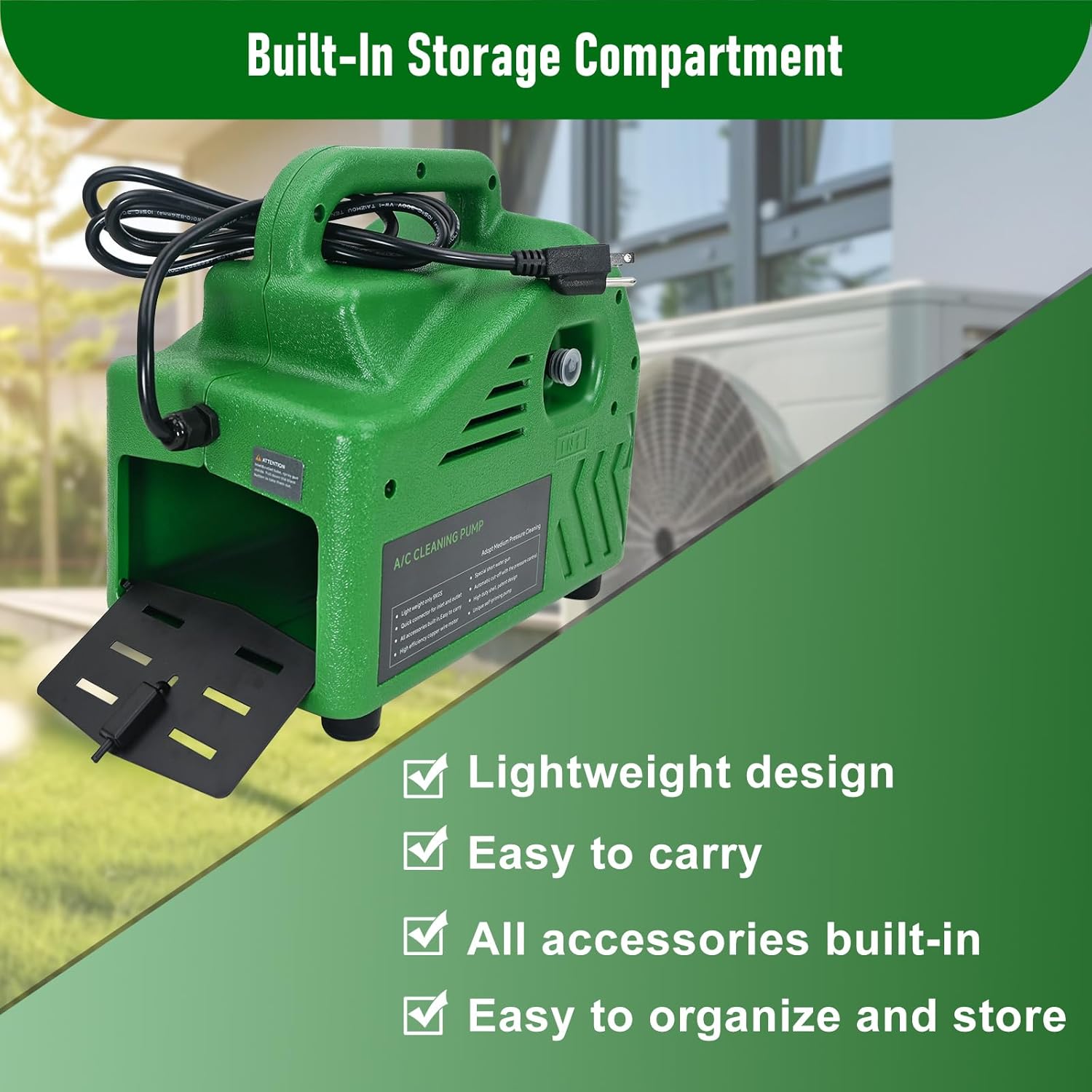 ZPB140 Port A Blaster HVAC Coil Cleaning, Portable Pressure Washer, Coil Jet Cleaner for ac Unit 120V 80W Suitable for Indoor and Outdoor Flow Rate 4L/min Can only be Used with Water, not for air