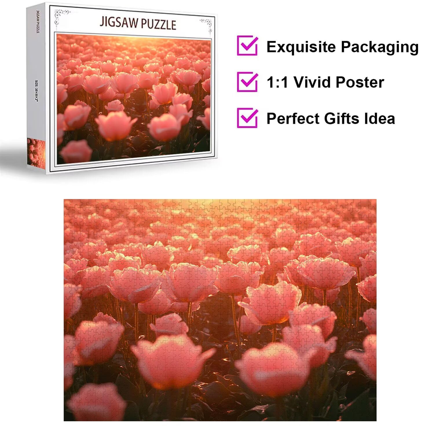 Puzzle 3000 Pezzi tulipani Puzzle Adulti, Gioco Educativo, n-896