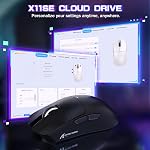 Attack Shark X11SE Ultra-Light Wireless Gaming Mouse, Tri-Mode-2.4G/USB-C Wired/BT, PixArt PAW3311 Gaming Sensor, 22KDPI, 5 Programmable Buttons for Laptop, PC, Mac Gamer (Black)