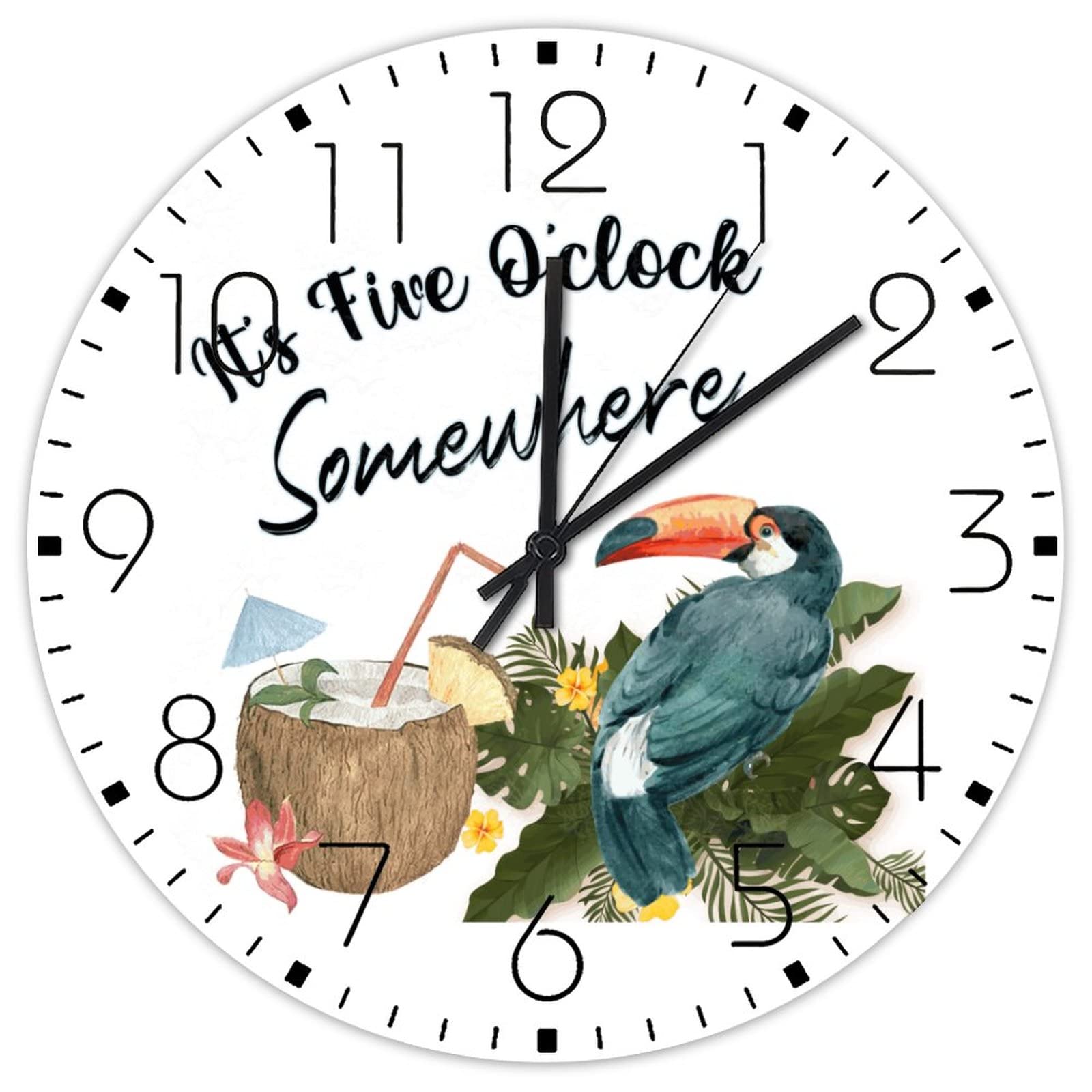 Horloges murales en bois sans tic-tac : l'ambiance café chic pour votre entrée