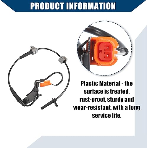 Miniatura 6 de No.57455-SCV-A01Sensor de velocidad de rueda ABS para Honda Element 2003-2011  Kit de sensor de frenos antibloqueo de ruedaduraderoplástico2