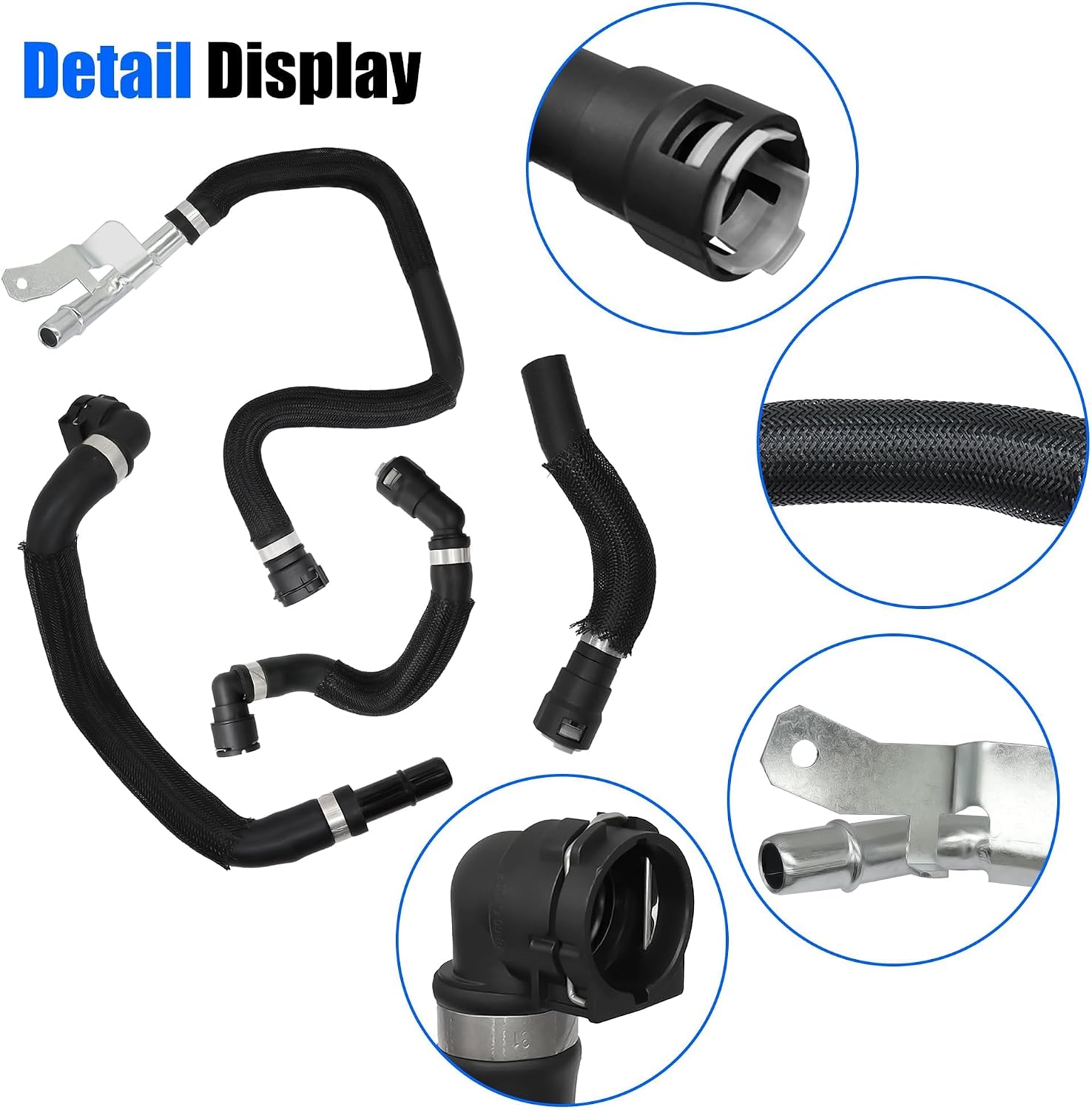 HVAC Heater Supply Return Hose Kit Compatible with Cherokee 2014-2018 for Chrysler 200 2015-2017 Replace 68199254AB 68199254AA 68104972AA 52014624AA 68192082AA 52014627AB