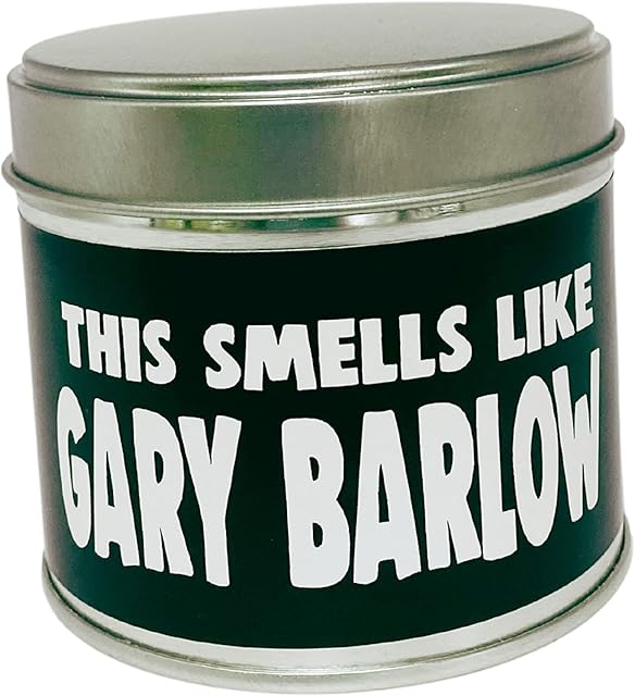 Wanky Candle Tin Novelty Gift Candle Smells Like Gary Barlow