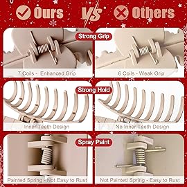 TOCESS Hair Claw Clips for Women - Large Clips for Thin Thick Hair Big Neutral Claw for Curly Hair Matte Nonslip Strong Hold 4.33 Inch Jumbo Claws Jaw Set (8 Pcs)