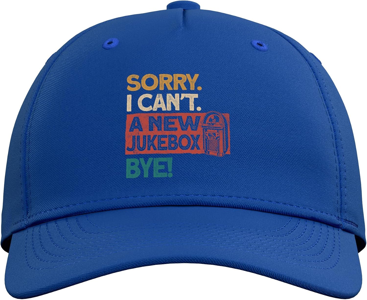 Sorry I Cant A New Jukebox Bye Jukebox Collector Music Adjustable Baseball Hat image 2
