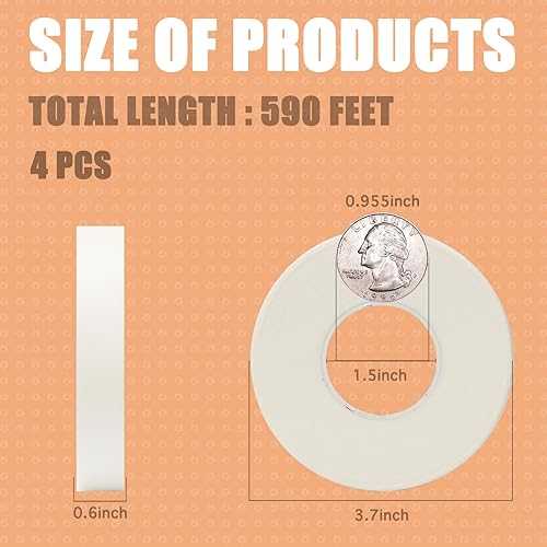 Miniatura 2 de KIWIHUB Paquete de 4 cintas de artista para papel de acuarela, cinta blanca para dibujar, pintura artística y todos los medios de papel, sin ácidos,