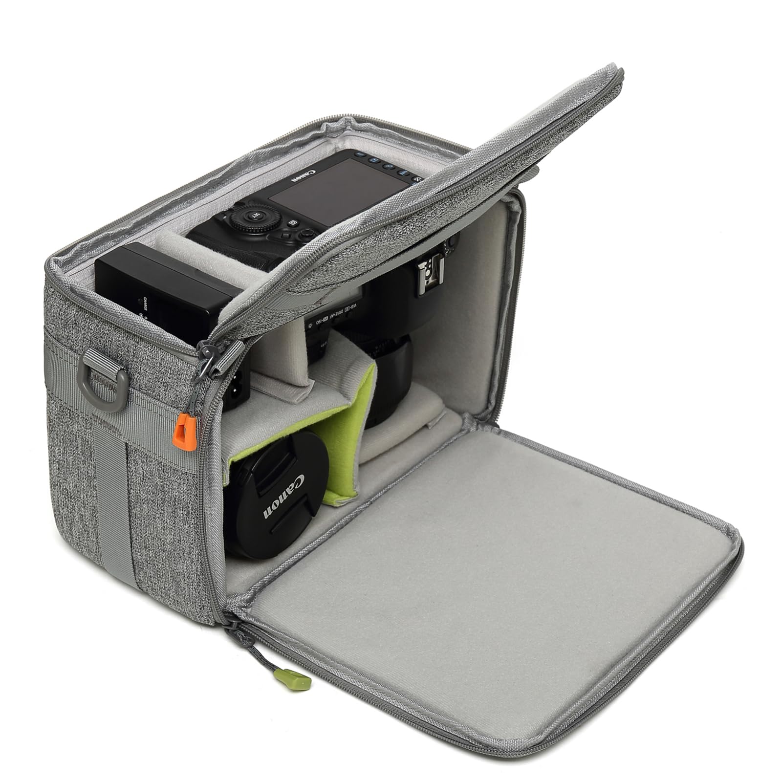 svatin Camera Insert Bag,Shockproof &Pressure-proof Dual Opening Camera Lens Cube Case Bag,Digital DSLR SLR Mirrorless Cameras Accessories Storage
