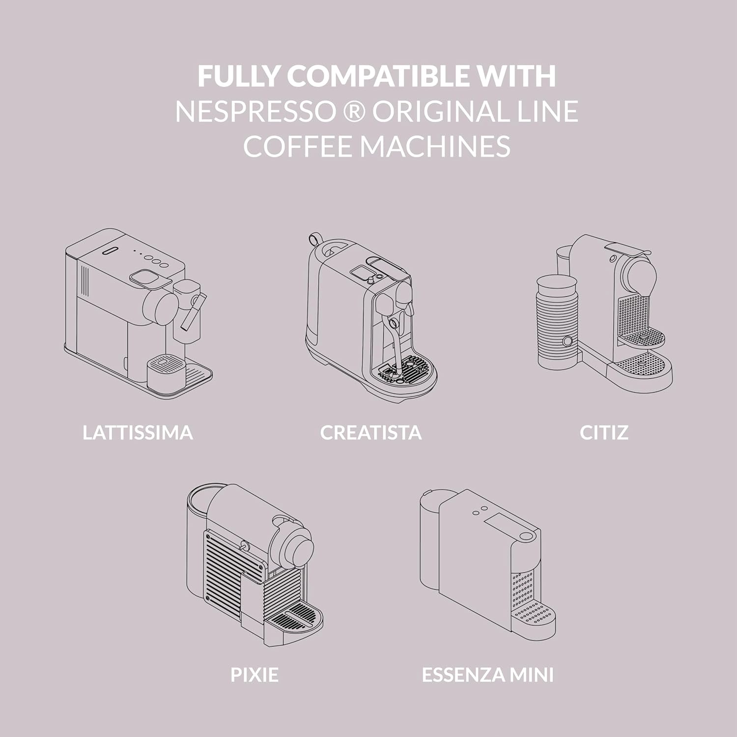 Cellini Caffè Mixed Variety Aluminum Nespresso Pods, 8 Distintive Italian Flavors, 100% Nespresso Original Machine Compatible, 80 Count, Medium to Strong Roast Coffee Capsules