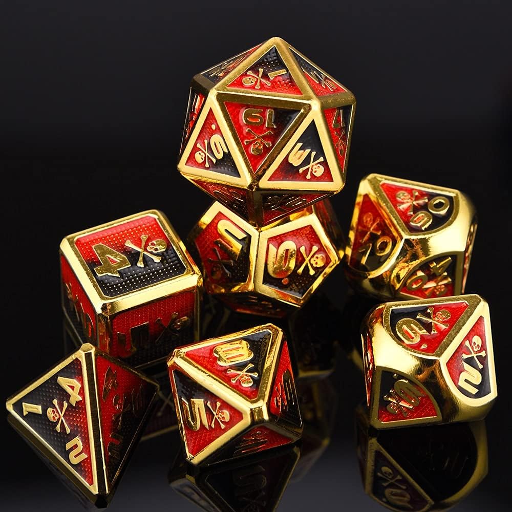 zx 頭蓋骨と骨の大きいサイズの金属ダイスに設定されています TRPG