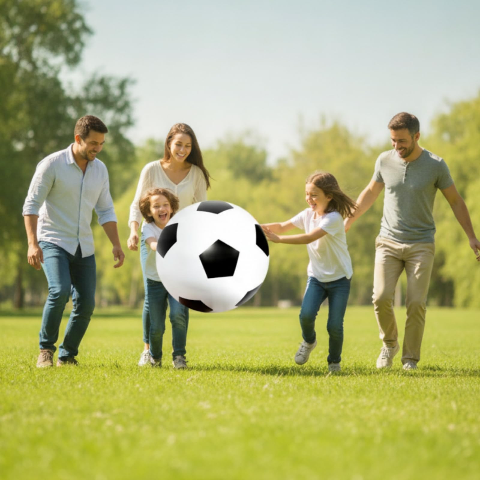 Inflable Juguete Balón Hinchable Bola Recreativa Esfera Gigante PVC Grueso con Superficie Suave y Firme Adecuada para Juegos Familiares Actividades Playa Patio Trasero