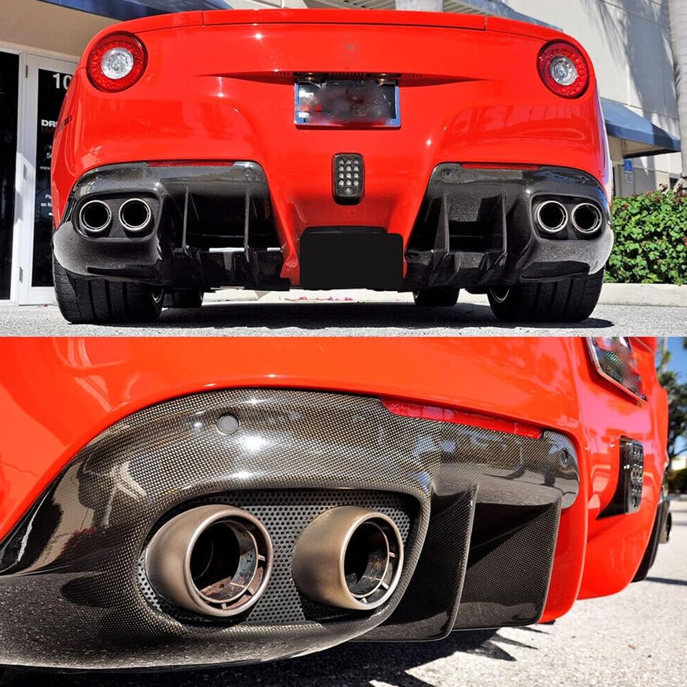 Carbon Fiber Rear Bumper Splitters for Ferrari F12 Berlinetta 2012-2017 Coupe 2-Door Rear Bumper Fins Bumper Canards Factory Outlet