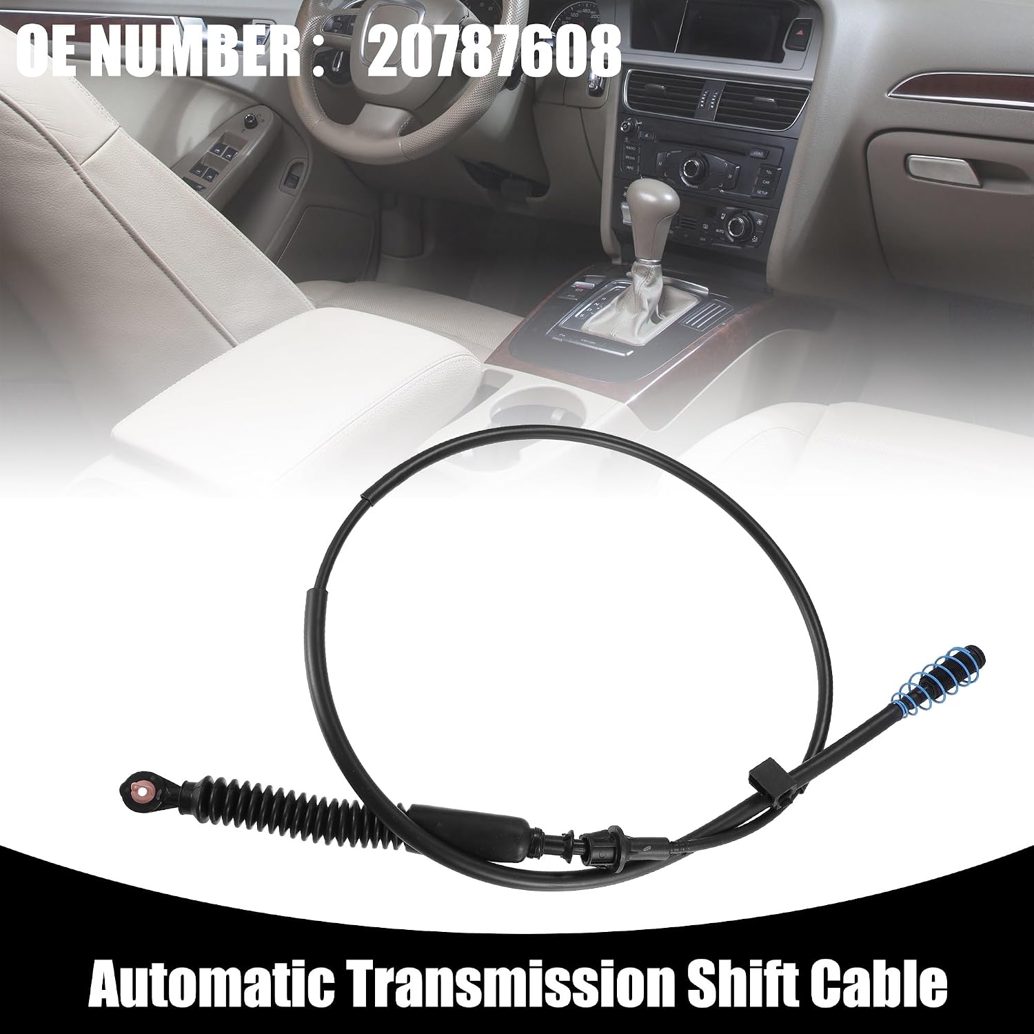 Car Control Cable Compatible With Cadillac For Escalade 2007-2010 2011 2012 2013 2014 20787608 Transmission Gearshift Control Cable