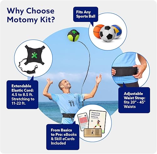 Miniatura 4 de Equipo de entrenamiento de voleibol Ayuda 'VolleyPal' - Entrenador de rebote solo para servir, pinchar, establecer y pasar equipo de práctica en