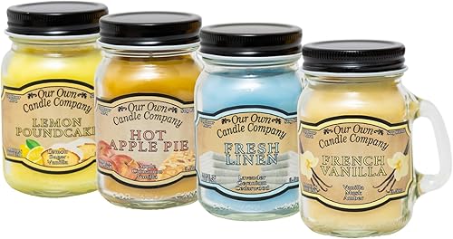 Our Own Candle Company - Vela perfumada en minijarra de vidrio, 3.5 onzas