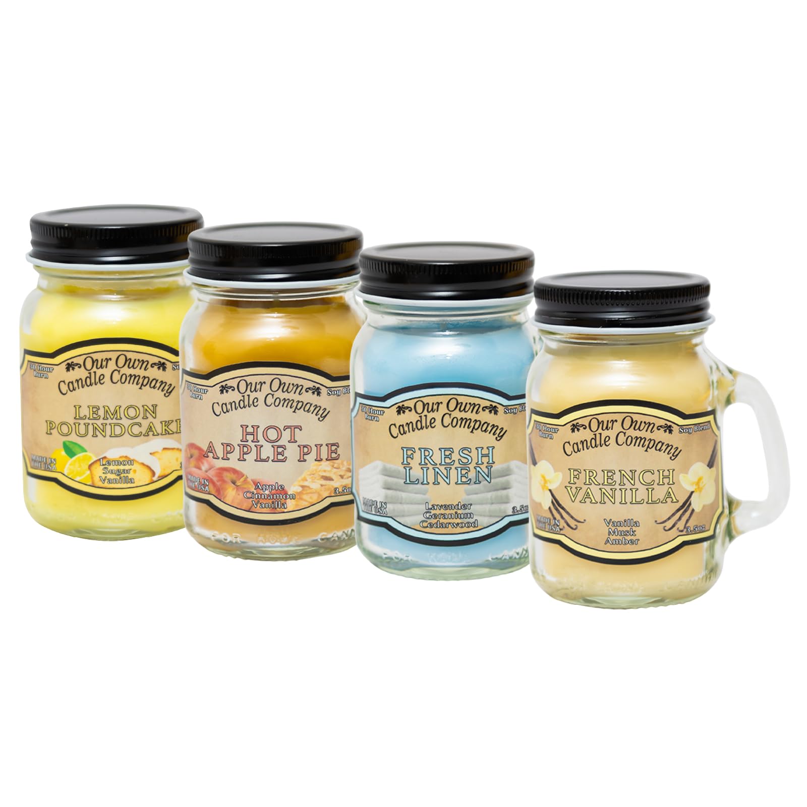 Amazon.com: Our Own Candle Company 4 Pack Everyday Assortment Mini 