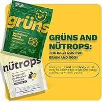 Vista 7 de Nutrops Sugar-Free Lions Mane Mushroom Gummies for Adults, Functional Nootropics, Herbal Brain Supplement for Energy, Brain Health, Cognitive