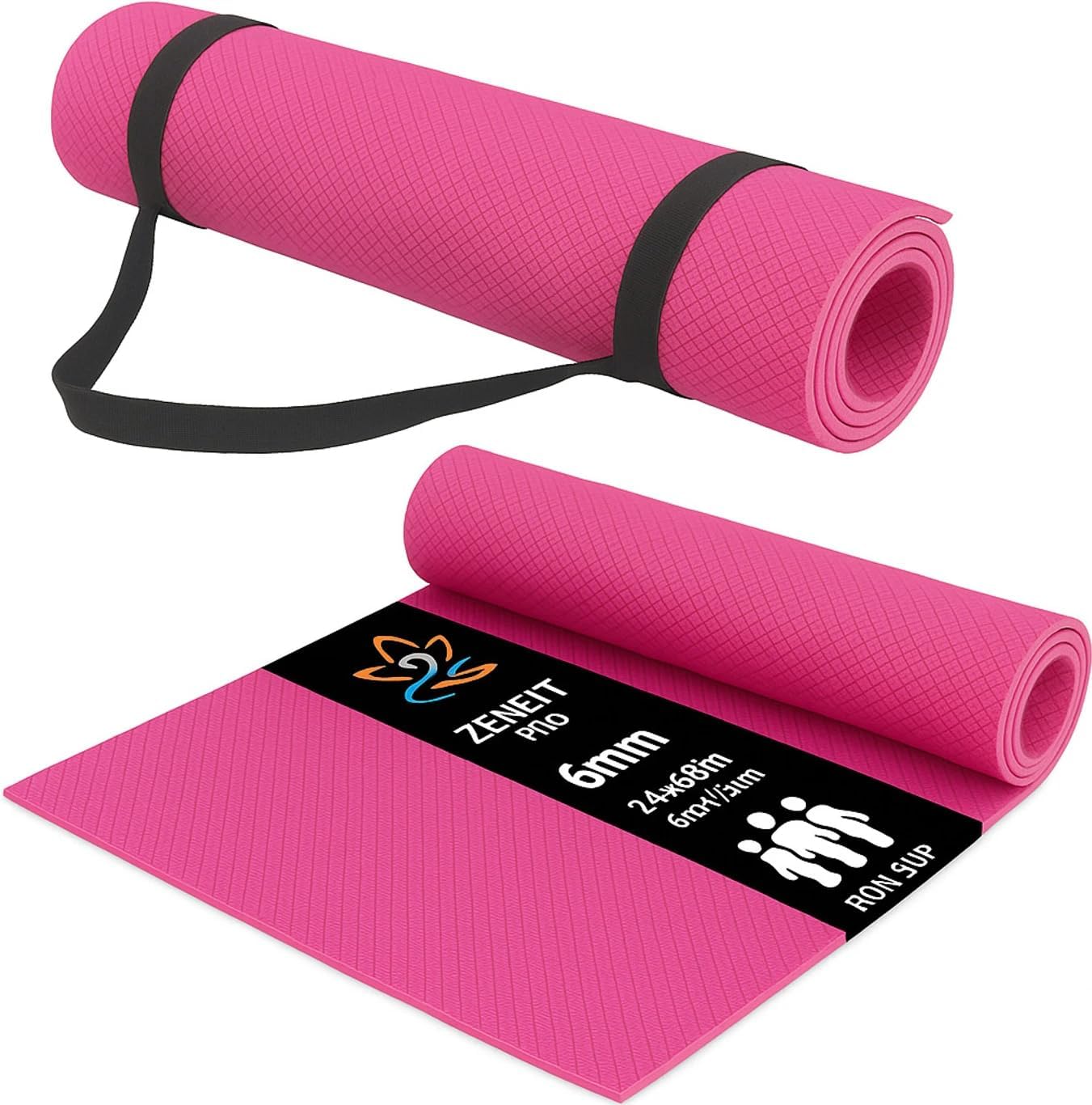 Yoga mat for Women & Men EVA Material 6mm Anti-Slip Mat for Workout|Exercise Mat For Home Gym | Yoga Mat-For Gym-Workout and Yoga Exercise (Pink)-picture-29