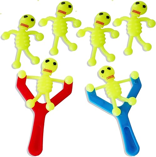 Juguetes novedosos para aliviar el estrés de esqueleto de catapulta para niños pegajosidad expulsión complicada accesorios de juego de broma regalos