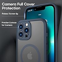 Vista 281 de ImpactStrong Magnetic Guard Designed for iPhone 14 Pro Max Case [Camera Protection] [Military Grade Drop Tested] [Compatible with MagSafe] Slim Black