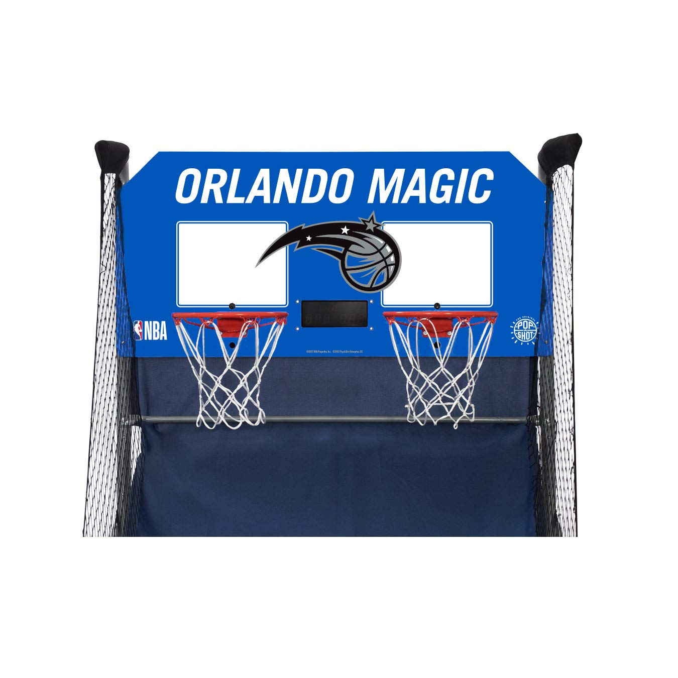 Pop-A-Shot - Home Dual Shot with Orlando Magic NBA Graphics l Sensor Scoring l 16 Game Modes l 7 Balls l Foldable Storage l for All NBA Fans