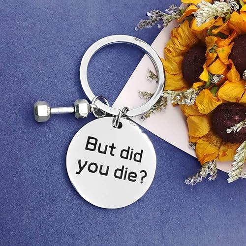 Miniatura 4 de Llavero de entrenamiento con mancuernas, para culturismo, divertido, gimnasio, entrenamiento, joyería, amigo, regalo inspirador, entrenador de