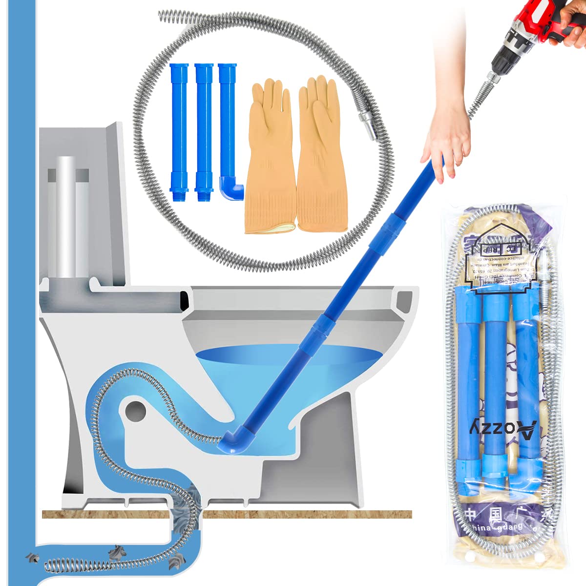 Buy Drain Auger With Electric Drill Adapter, Plumbing Snake, Drain