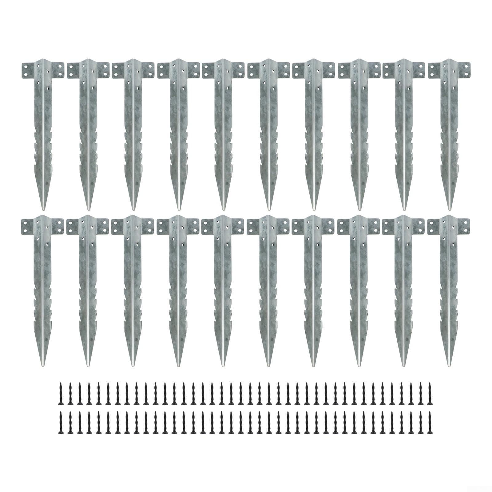 para soportes Durmientes Ferroviarios Metal 10 para uds Jardín(20pcs)