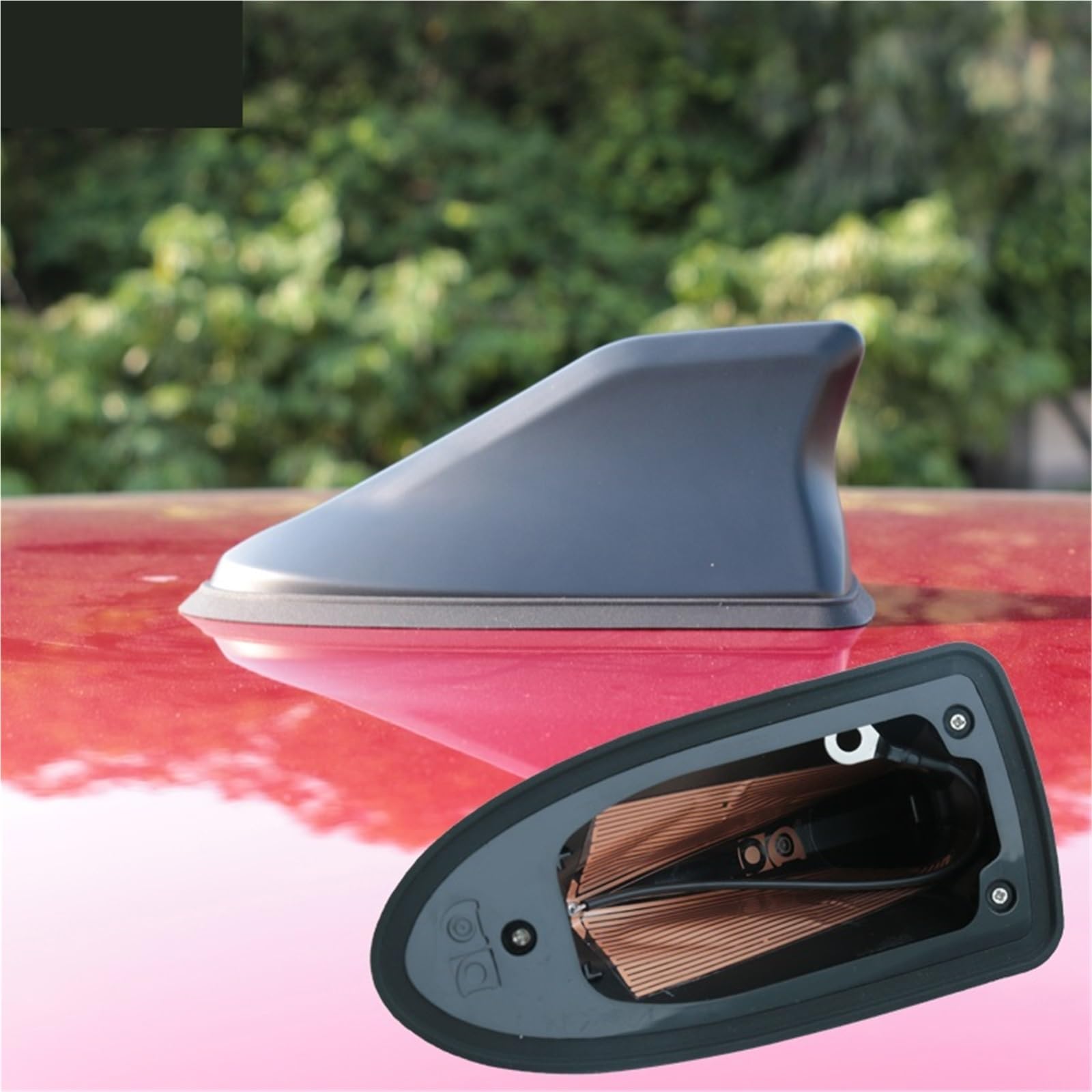 Anteny samochodowe Wodoodporna antena typu Shark, specjalna antena samochodowa do radia samochodowego, pasująca do Toyoty, pasuje do Verso, pasuje do Avensis(Chrome)