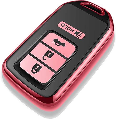 Miniatura 35 de Tukellen Funda para llavero Honda, funda de protección completa de TPU suave premium para Honda Accord Civic CRV Pilot Ridgeline Odyssey Passport