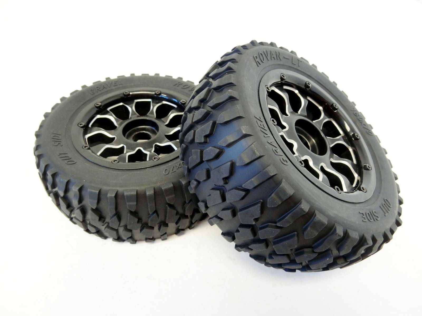 Chassis, Drivetrain & Wheels Rovan 1/5 Chrome Rear Wheels Rims Fits HPI