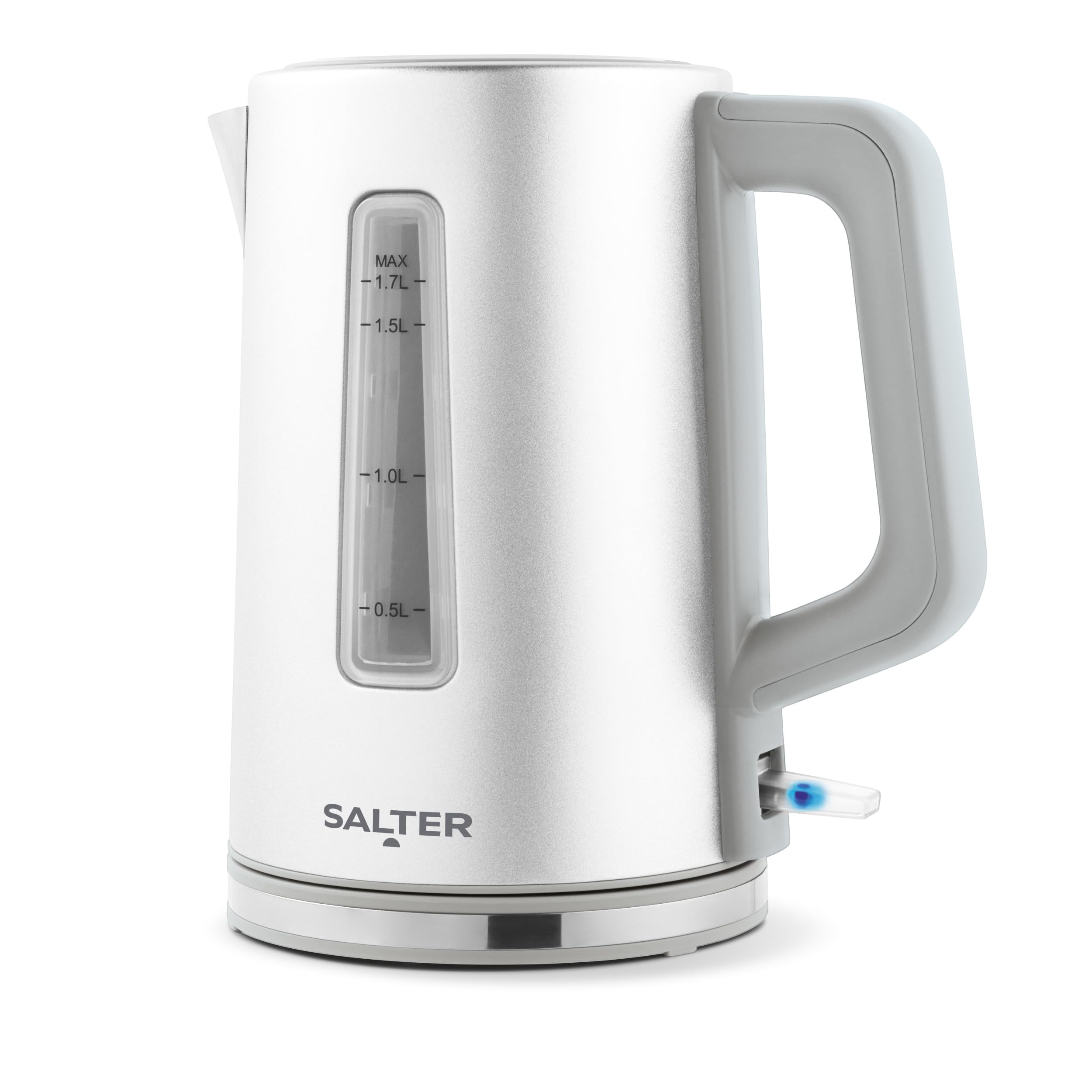 Salter Aspen 1.7L Kettle Electric Rapid Boil Easy View 360 Swivel Boil-Dry 3KW