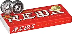 Bones Rolamentos de skate Super Reds, pacote com 8