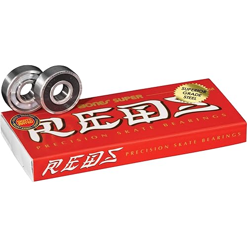 Bones Super REDS Skateboard Bearings 8 Pack