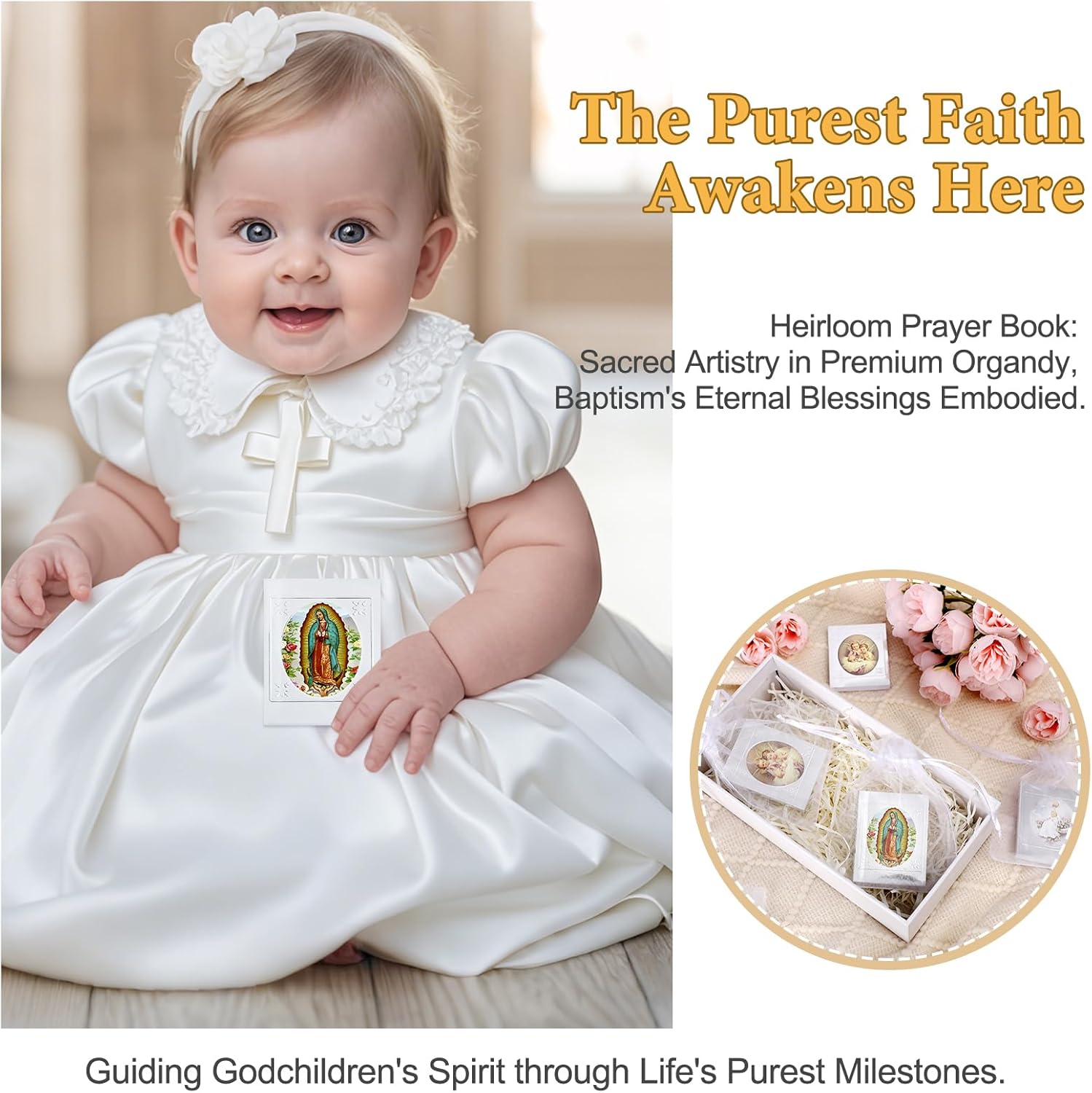 Rotel 12 Pcs Prayer Books Bulk for Baptism Wedding Quinceañeras Party Favors,Recuerdos Para Boda Bautizo 15 Años Quinceañeras En Español,Centros De Mesa Mi Primera Comunion Decoracion