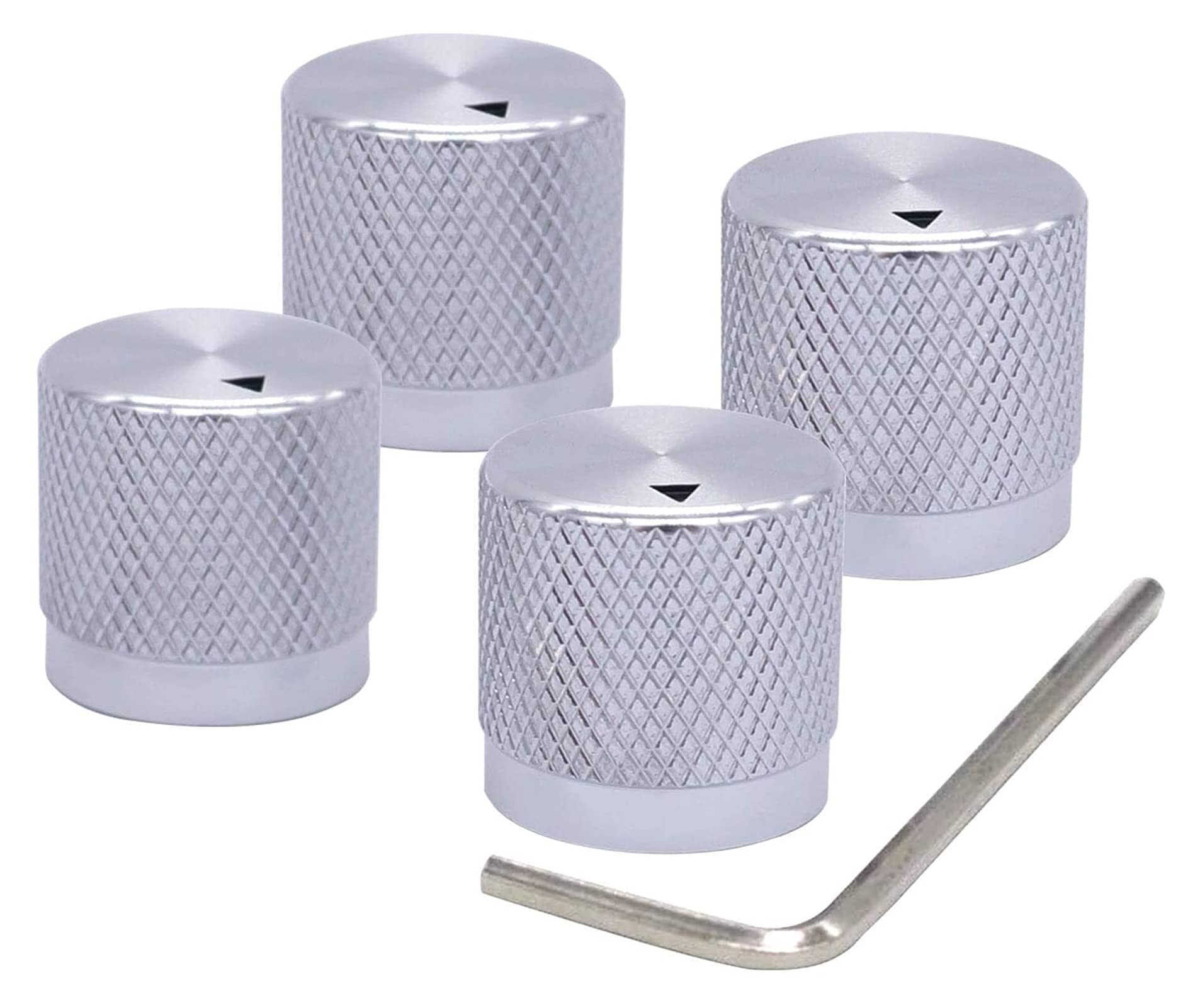Boutons de potentiomètre en aluminium GUMMMY pour finition haut de gamme d'arbre 6mm
