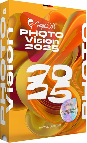 برنامج Aquasoft Photo Vision 2025 - عرض شرائح عرض الصور قصة الصور رسوم متحركة للمسار لنظامي التشغيل Windows 11 و10