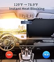 Vista 4 de Ajuste personalizado para parabrisas Porsche, cubierta de parasol de automóvil con bloqueo UV para ventana delantera del automóvil con cubierta