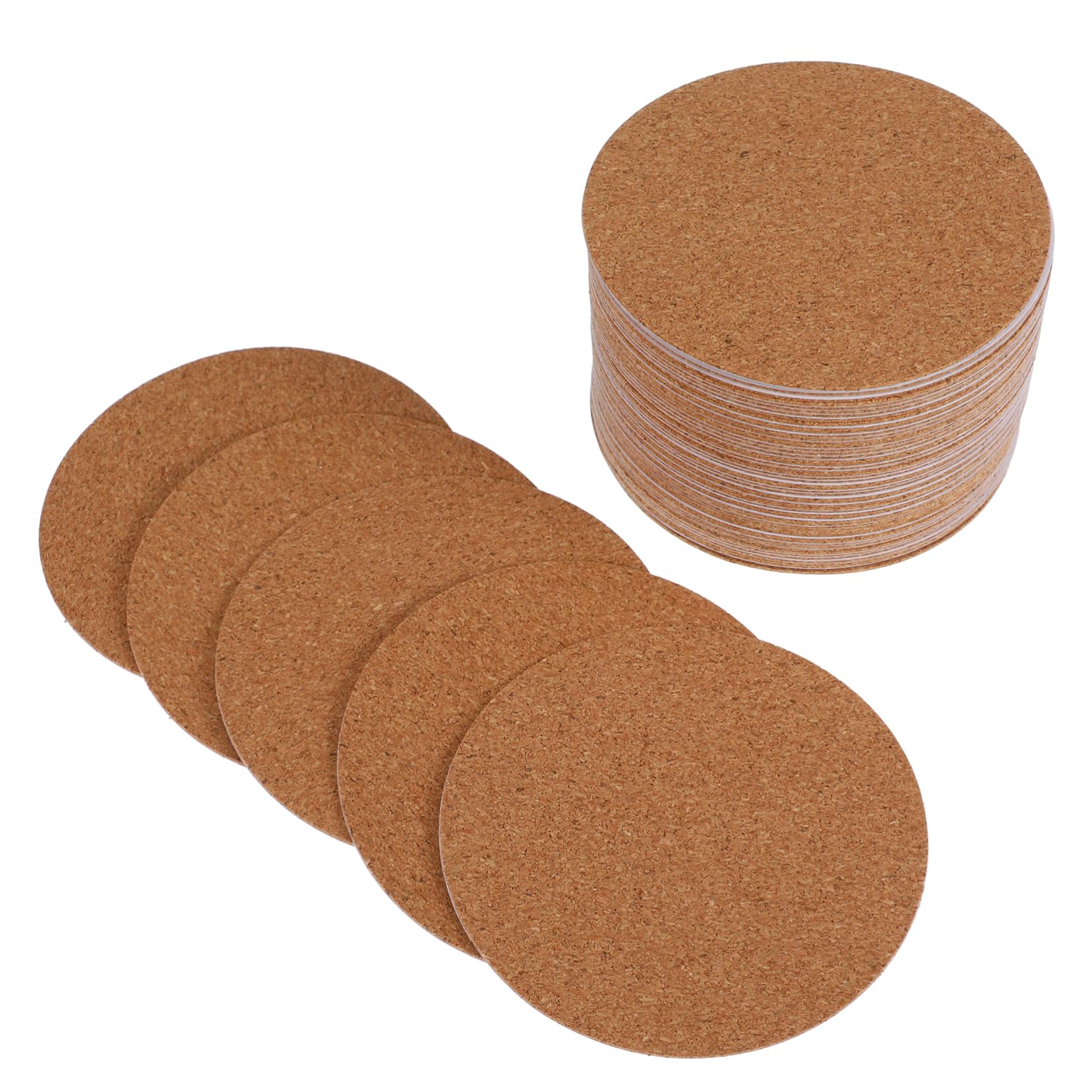 DOITOOL 5 Series Coasters De Autoadhesivos De Posavasos Redondos Aislantes para Bebidas Almohadillas Antideslizantes para Tazas Y Vasos Protección para Mesas De Comedor Y 60 Piezas X 5