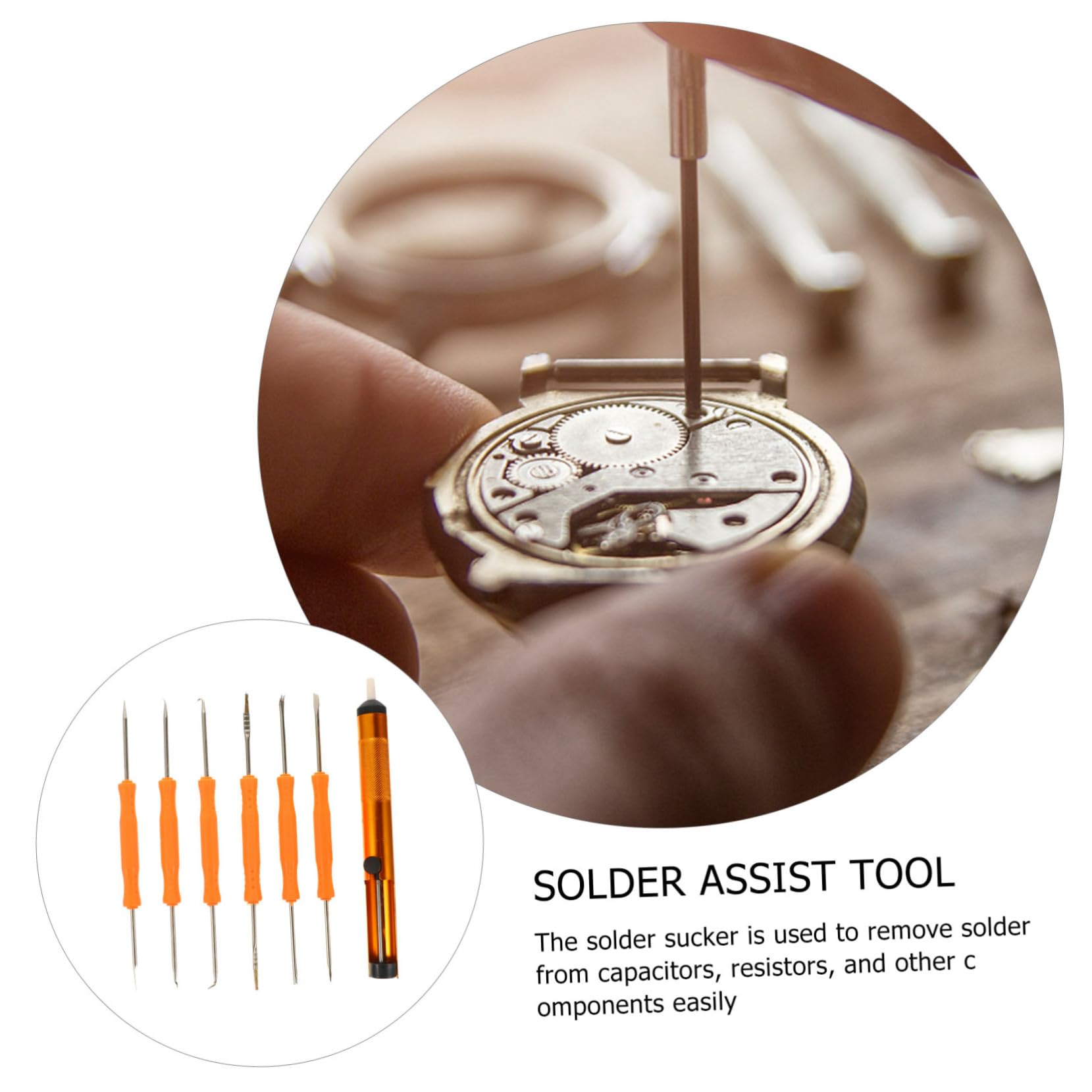 18 Piezas soldadura soldador double herramienta para desoldar de vacío para desoldar caja de herramientas mecha para desoldar temperatura ajustable planchar ventosa flujo