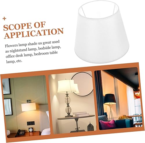 Miniatura 9 de DOITOOL Pantalla de lámpara de pie de color sólido, pantalla de araña de burbujas para lámpara de mesa, pantalla de tambor, pantalla de piso,