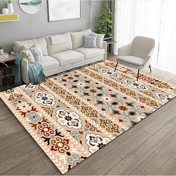 Carpet, Washable Rug, Persian Style, Modern, Non-Slip, Rug Mat, Soft, Carpet, Quick-Drying, Foldable, Wear-Resistant, Mite-Proof, Antibacterial, Odor-Resistant, Lightweight Design, Floor Heating