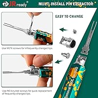 Vista 5 de JRready ST5346 JRDDS - Kit de herramientas extractoras de pines con 7 puntas de repuesto, herramientas de extracción de terminales mejoradas