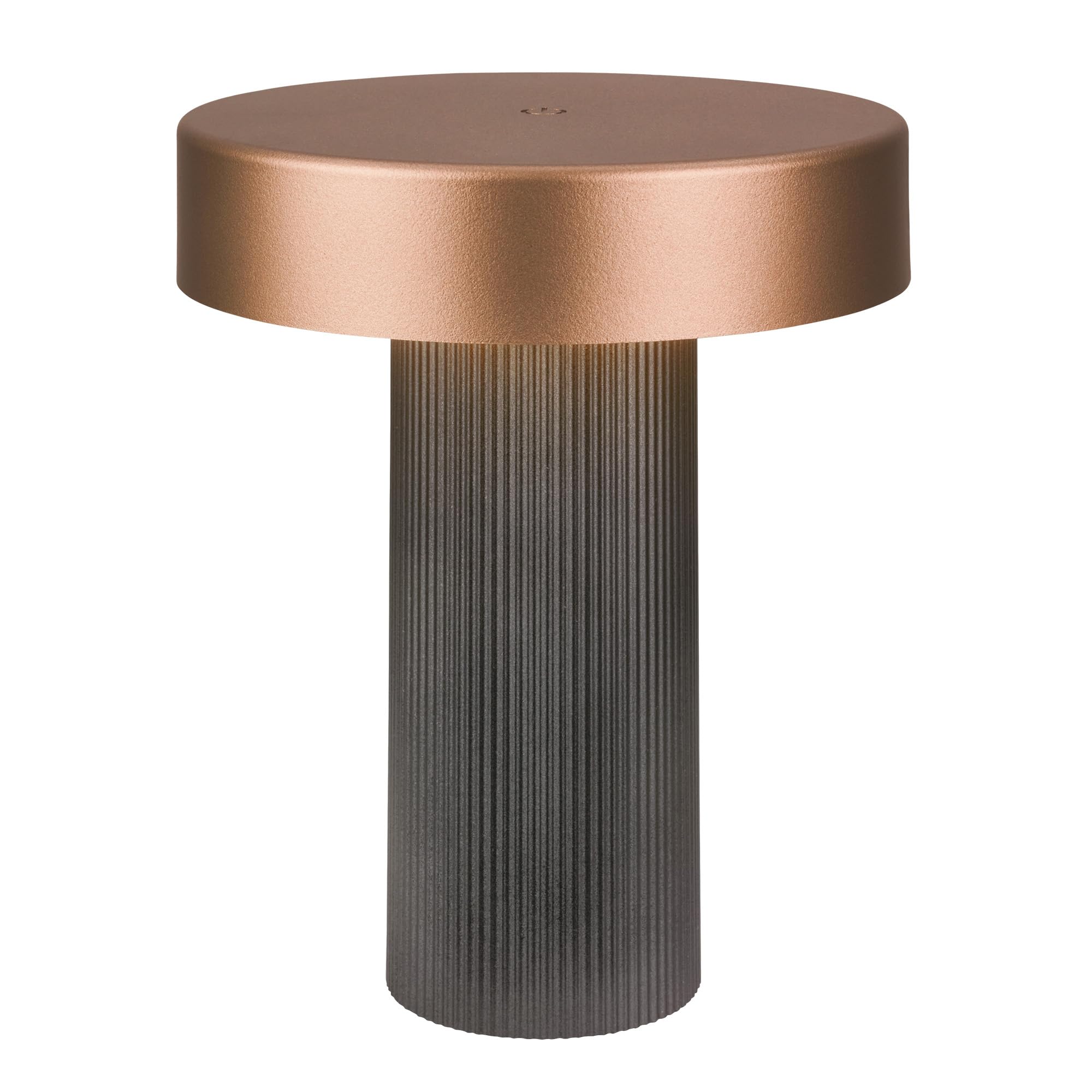 BRILONER - Rechargeable LED Table Lamp, Stepless Touch Dimmer, IP44, USB-C Charging, Replaceable Battery, Night Light, Bedside Lamps, Battery Lamp, 16 x 20 cm, Anthracite Bronze Metallic
