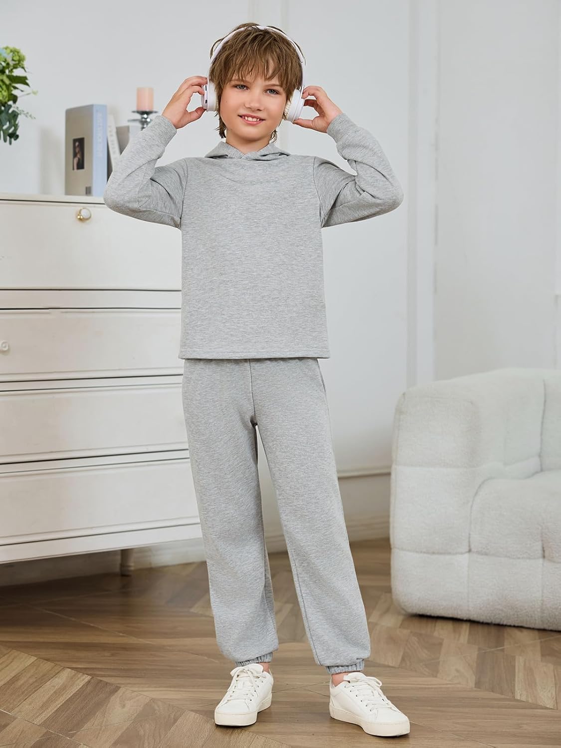 Boys Sweatsuit Kids Fashion Hoodies Sweatshirts and Jogger Set 2 Piece Fall Outfits 5-14 Years - Image 2