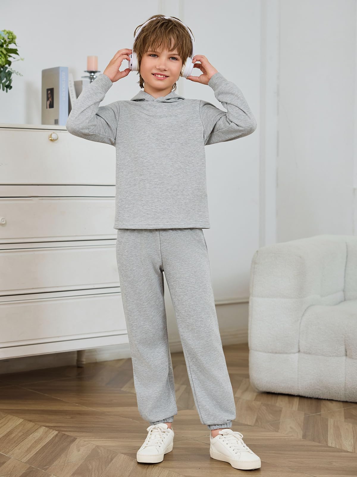 Haloumoning Survêtement à capuche pour garçon 2 pièces