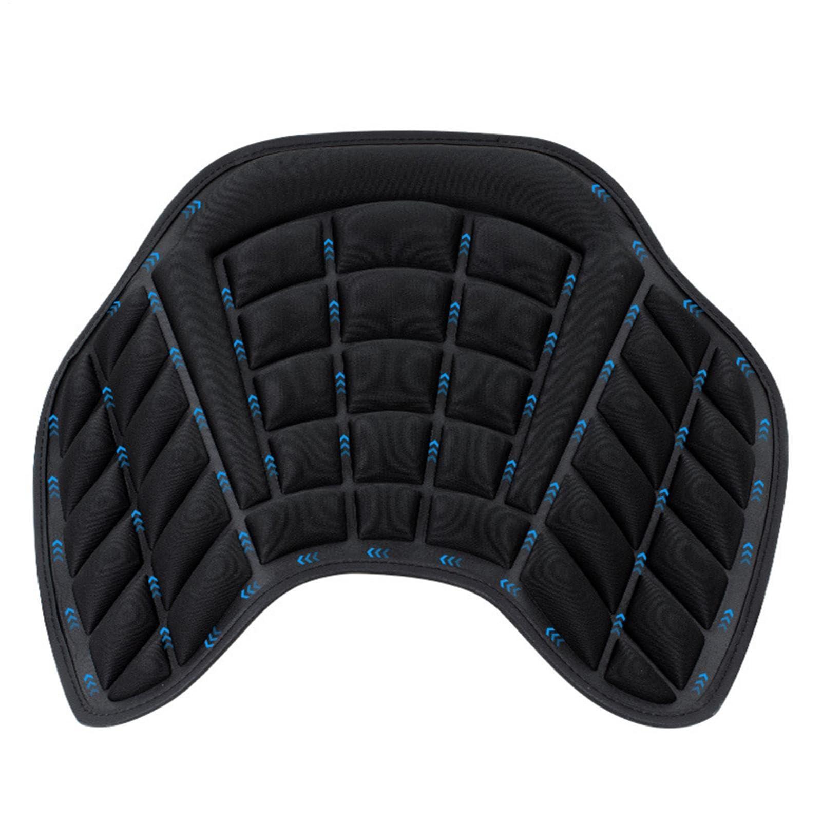 Coussin passager pour moto - Housse de siège antichoc en mousse haute densité, support ergonomique antidérapant ventilé, selle épaisse et respirante | Coussin passager en gel confort pour viag